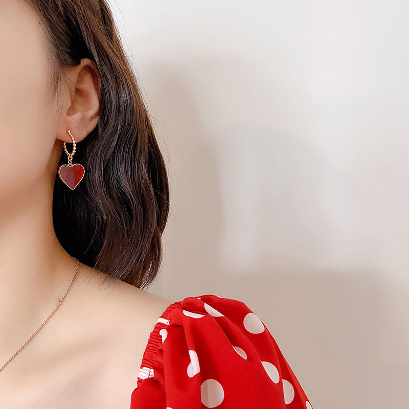 Heart Dangle Earrings