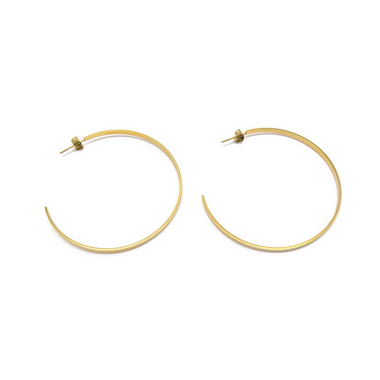 Earrings Hoops Plaque 5.5 cm.